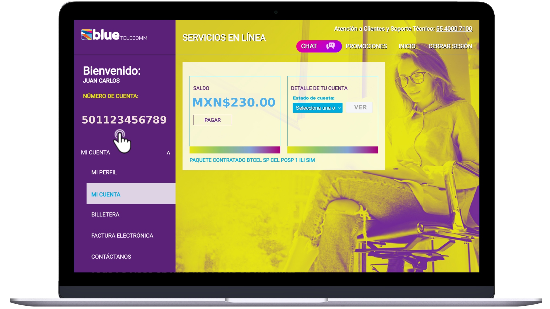 Servicios en Línea BT - Número de cuenta seleccionado.jpg