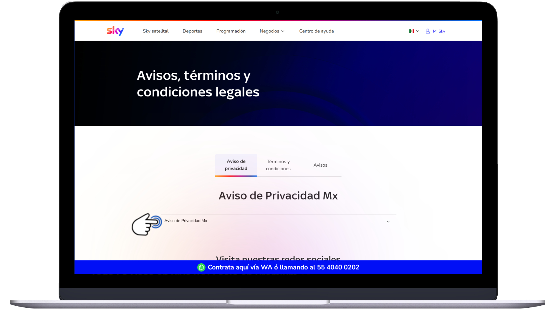 Página de Sky - Aviso de privacidad 7.jpg