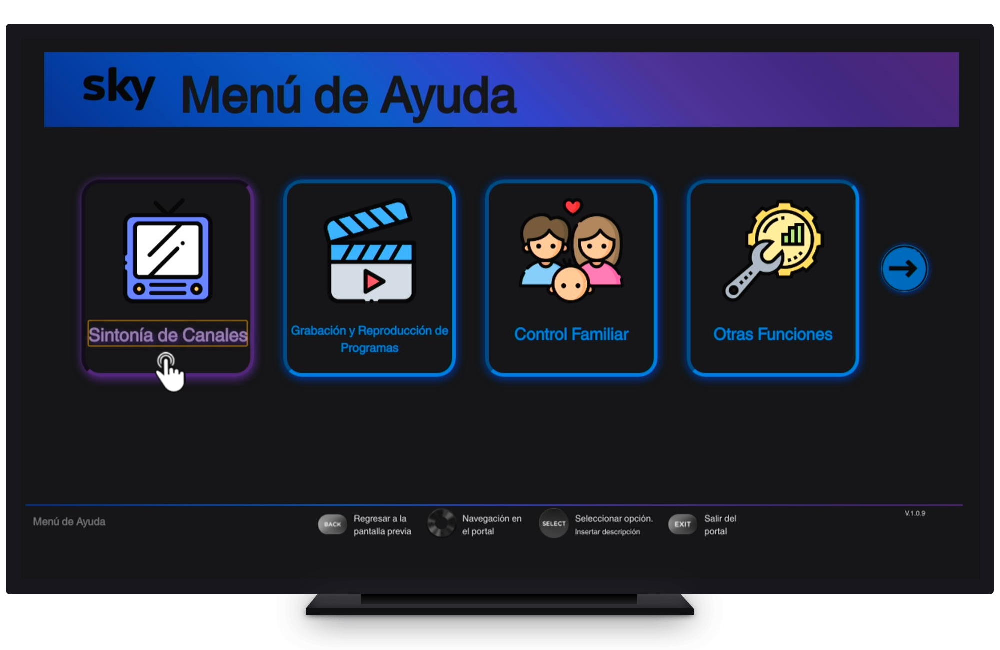 SKY ULTRA - Menú de Ayuda - Sintonía de canales.jpg