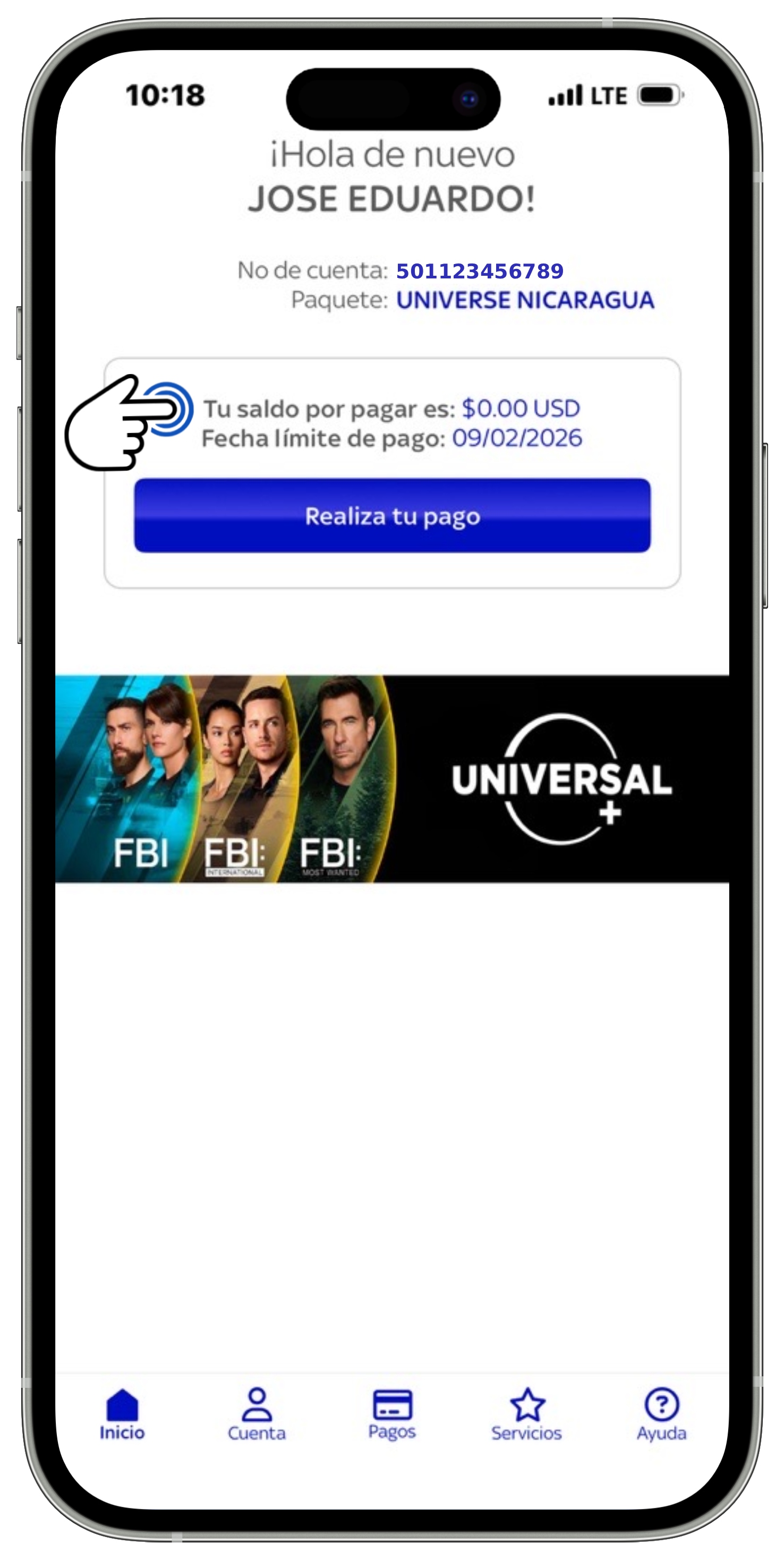 App Sky Centroamérica - Pantalla de inicio - Saldo.jpg