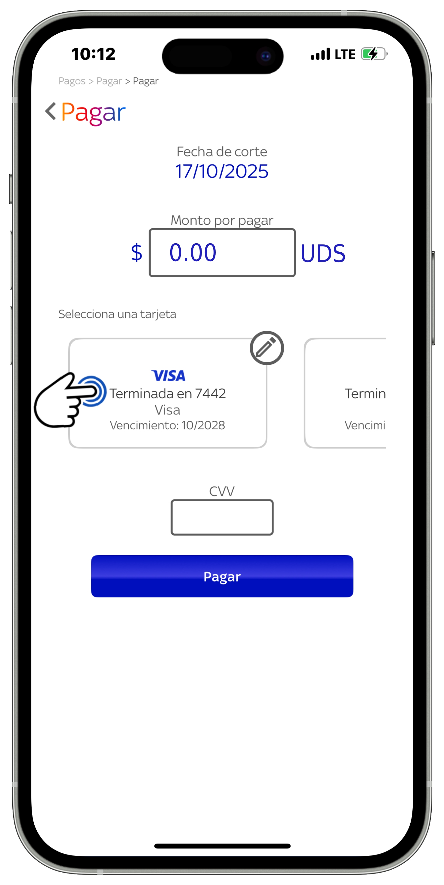 App Sky Centroamérica - Seleccionar tarjeta para pagar.jpg