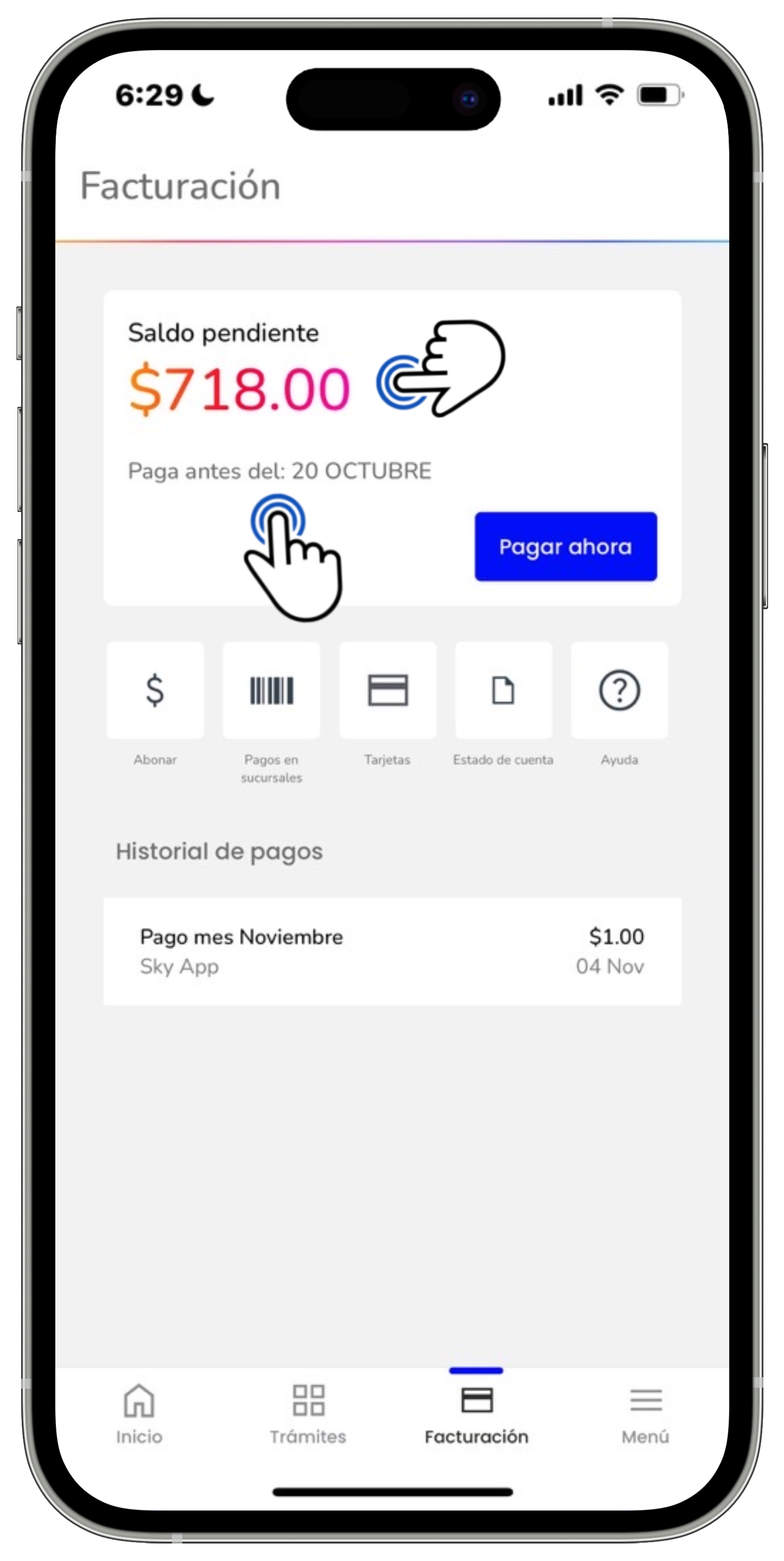 Mi App Sky - Facturación - Saldo total y fecha límite de pago.jpg