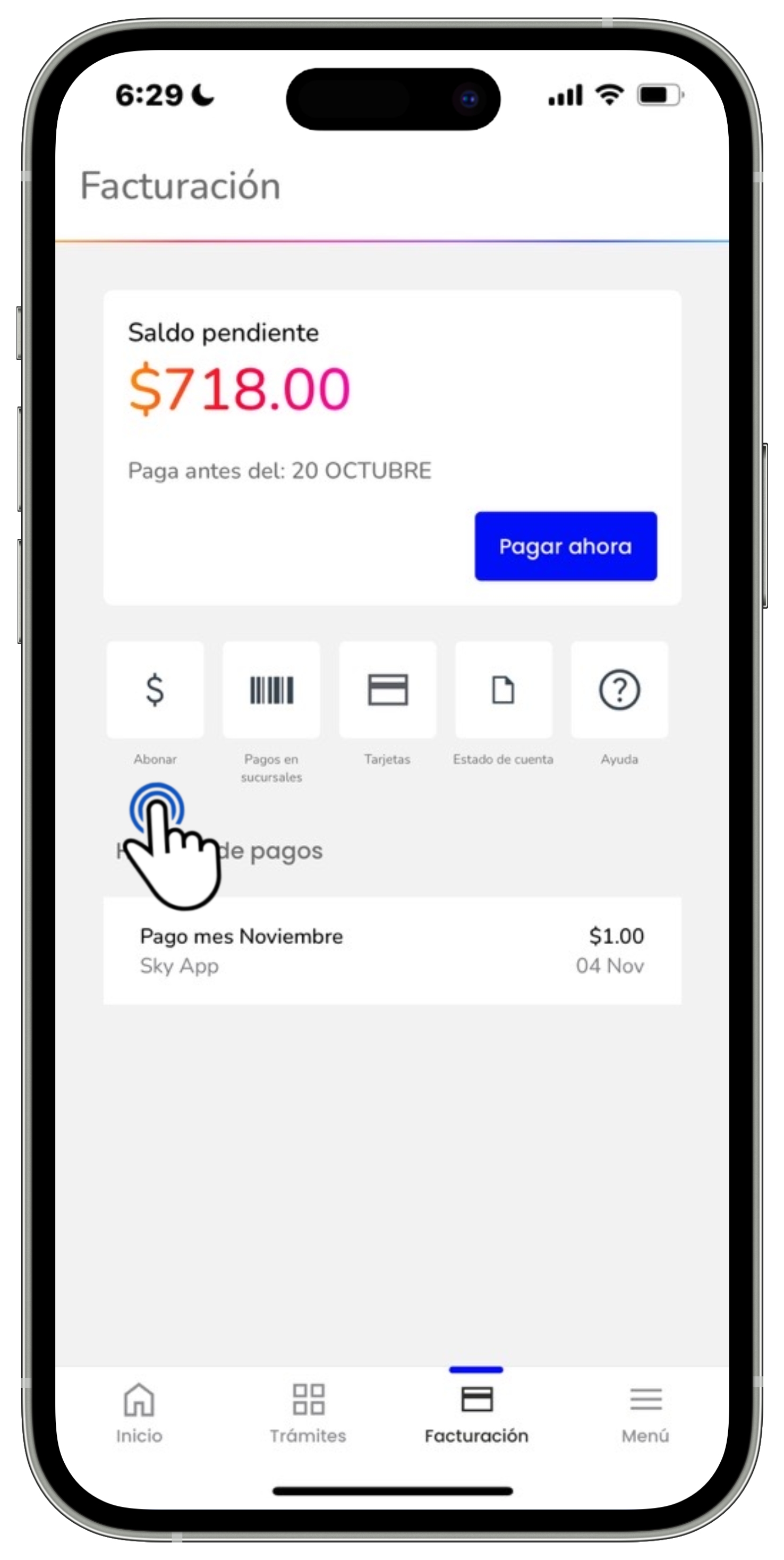 Mi App Sky - Facturación - Botón Abonar.jpg