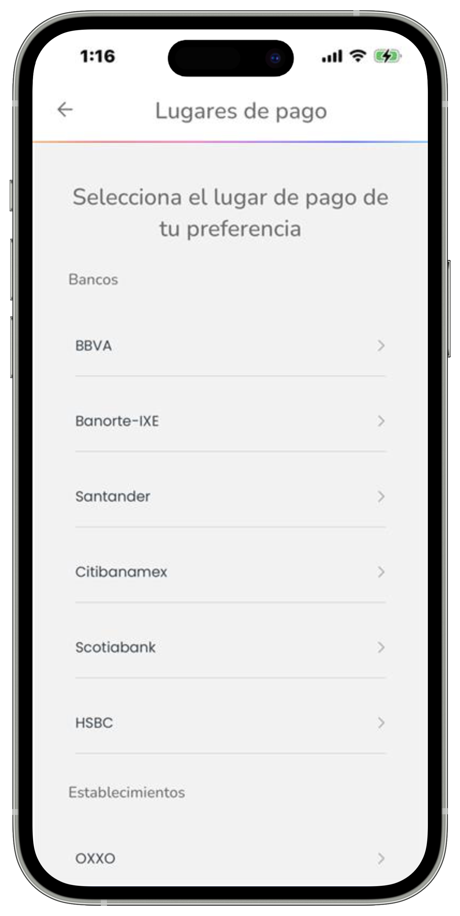 Mi App Sky - Facturación - Botón Pagos en sucursales - Código de barras - Lugares de pago desplegados.jpg