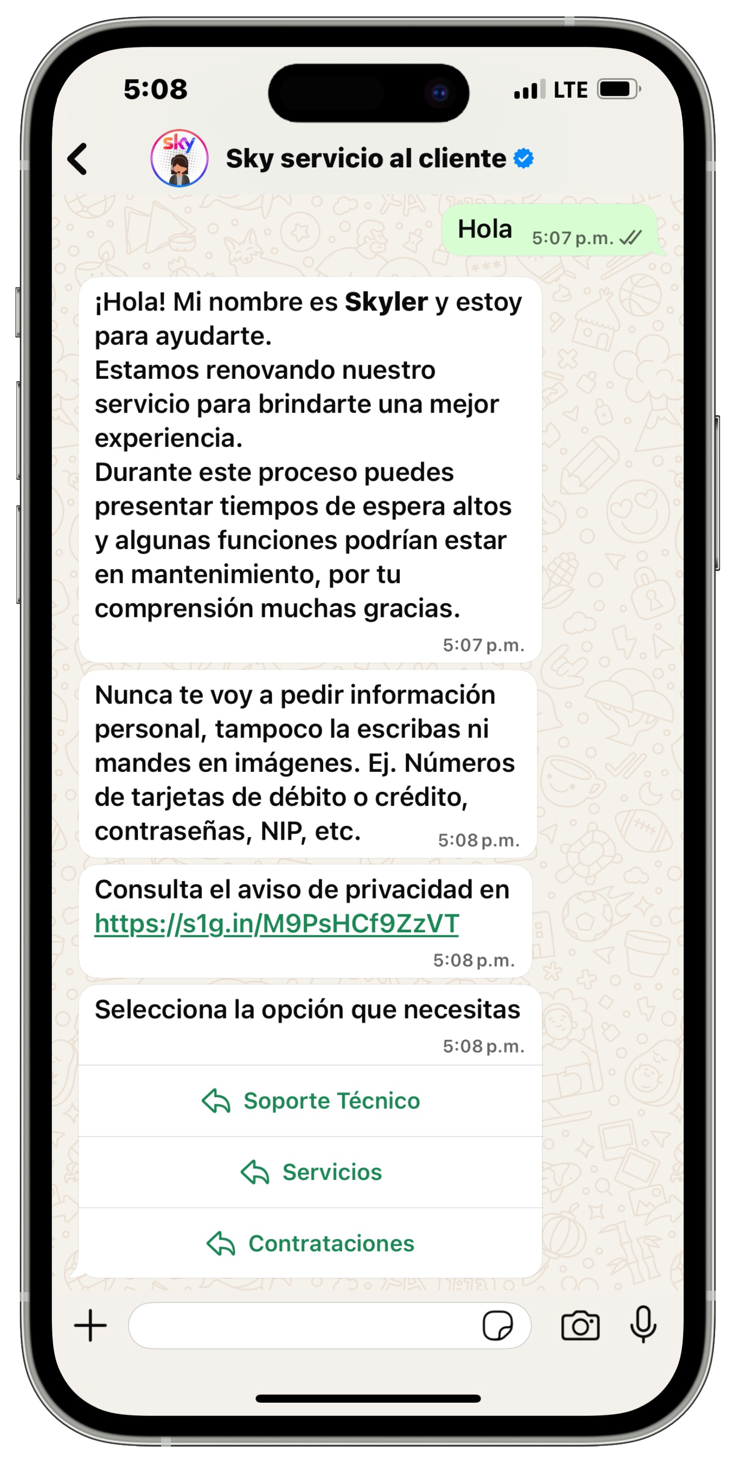 7. Opciones en chat de WhatsApp.jpg