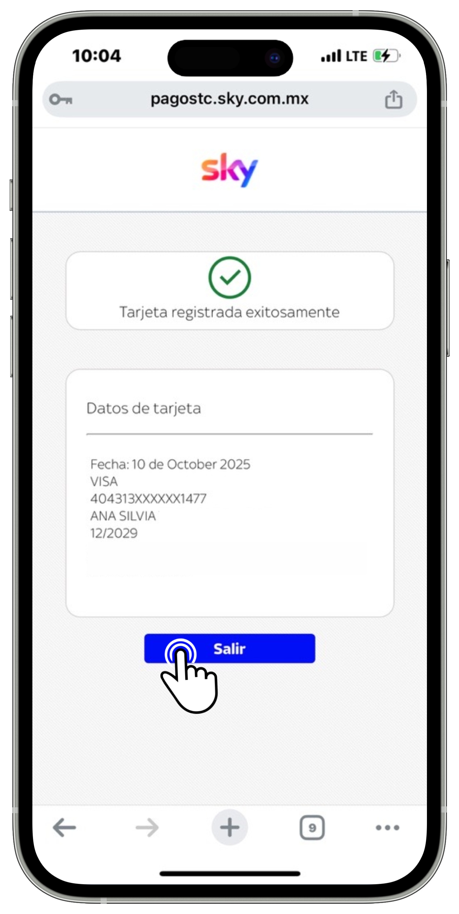 Mi Sky Registro exitoso de tarjeta.jpg