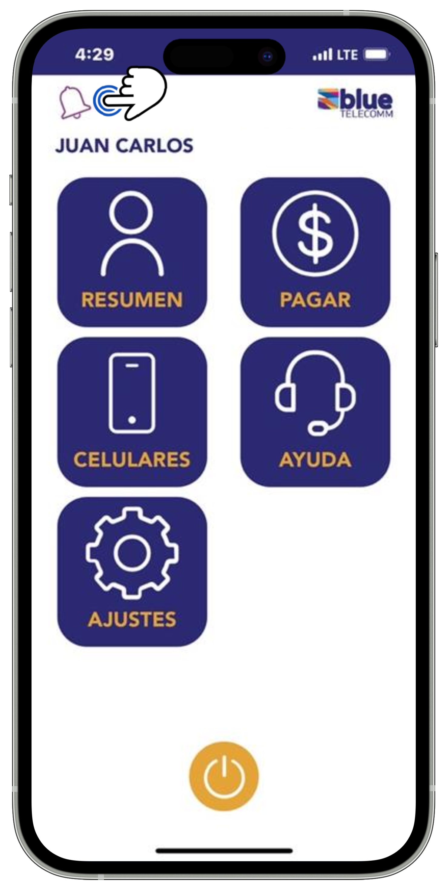 App BT - Pantalla de inicio - Ícono de campana seleccionado.jpg