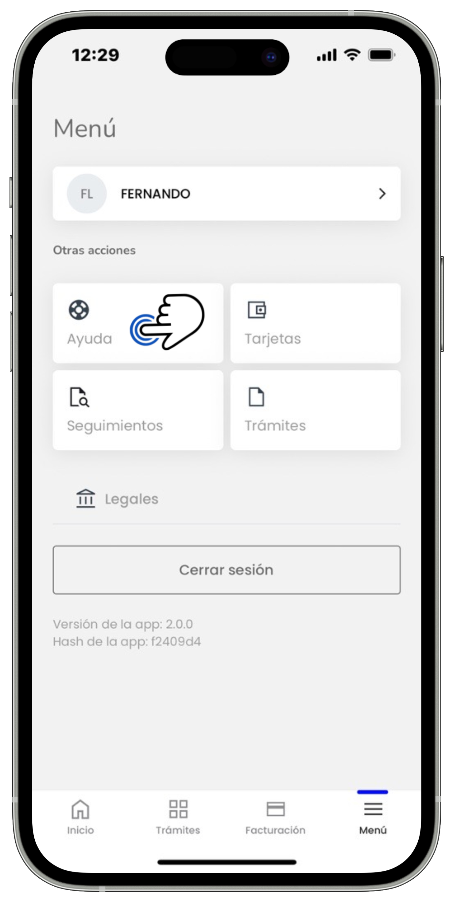Mi app Sky - Menú - Opción Ayuda seleccionada.jpg